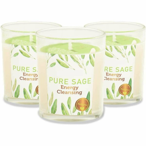 Espectaculo Gift Box Pure Sage Smudge Candles - Set of 4 for House Energy Cleansing ES4250807